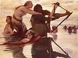 Meeres Paintings - Im Meere by Arnold Bocklin